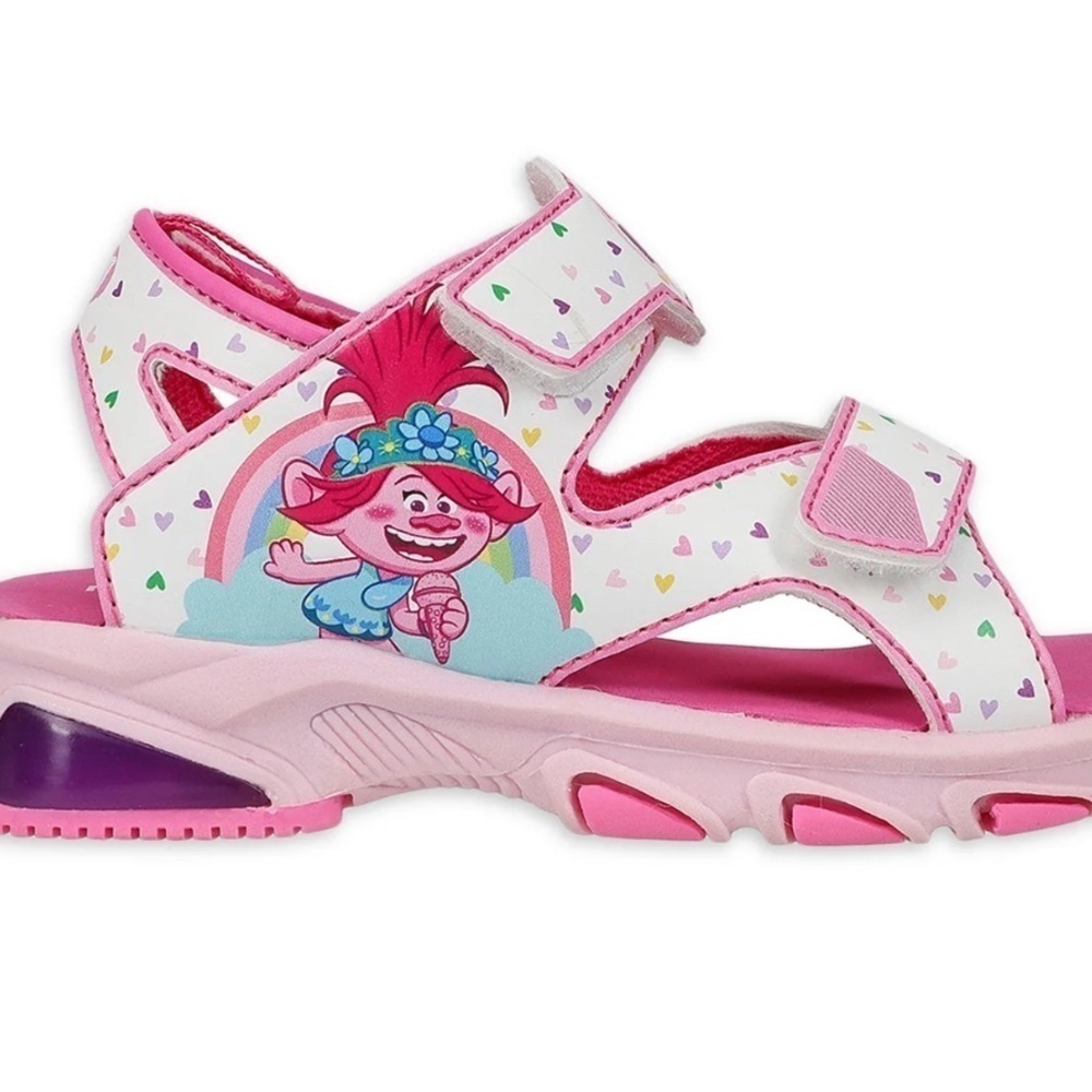 Trolls Light Up Printed Active Sandal (Toddler Girls) size 11